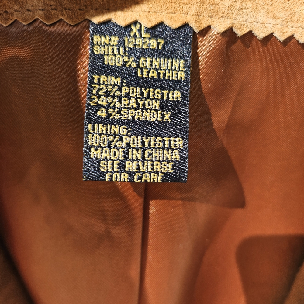 IMAN Women's Tan Suede Jacket - Picture 6 of 11